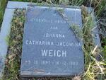 WEICH Johanna Catharina Jacomina 1892-1980