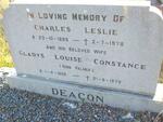 DEACON Charles Leslie 1889-1978 & Gladys Louise Constance PALMER 1889-1979