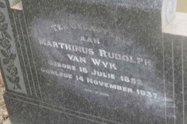 WYK Marthinus Rudolph, van 1852-1937
