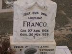 WESTHUIZEN Franco, van der 1934-1939