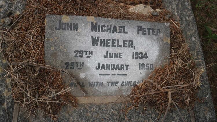WHEELER John Michael Peter 1934-1950