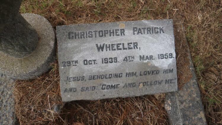 WHEELER Christopher Patrick 1938-1959