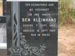 KLEINHANS Ben 1894-1980
