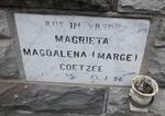 COETZEE Magrieta Magdalena 1925-1996