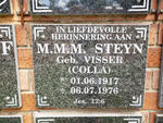 STEYN M.M.M. nee VISSER 1917-1976