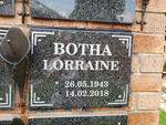 BOTHA Lorraine 1943-2018