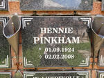 PINKHAM Hennie 1924-2008