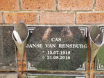 RENSBURG Cas, Janse van 1918-2010
