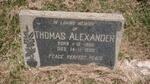 ALEXANDER Thomas 1905-1950