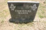 VENTER Christina Maria 1892-1926