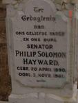 HAYWARD Philip Solomon 1890-1961