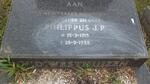WESTHUIZEN Philippus J.P., v.d. 1915-1988