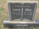 GIANI Johan 1932-2006 & Martie 1934-2005