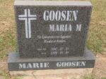GOOSEN Maria M. 1947-1999