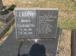 CERONIO Maria Elizabeth 1961-1994