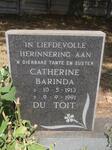 TOIT Catherine Barinda, du 1913-1991