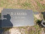 BAARD D.J. 1890-1979