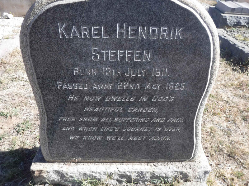 STEFFEN Karel Hendrik 1911-1925