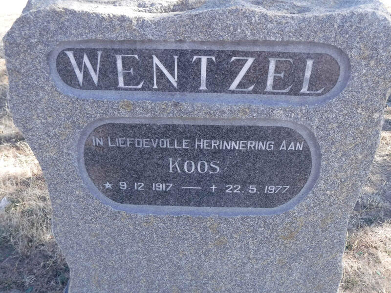 WENTZEL Koos 1917-1977