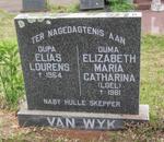 WYK Elias Lourens, van -1964 & Elizabeth Maria Catharine -1961