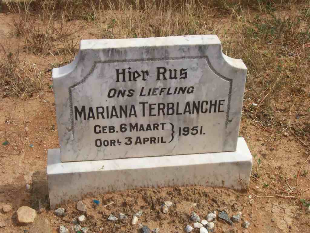 TERBLANCHE Mariana -1951