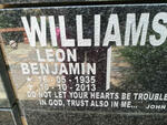 WILLIAMSON Leon Benjamin 1935-2013