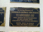 HICKMAN Donald George 1929-1993
