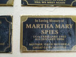 SPIES Martha Mary 1927-2006