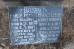 ROSKILLY Horace Leslie 1917-1999 & Emily Irene SEENEY 1917-1987