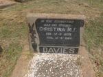 DAVIES Christina M.F. 1878-1964