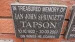 TAPSON Ian John Springett 1922-2007