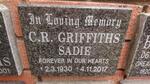 SADIE C.R. Griffiths 1930-2017