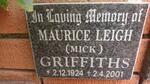 GRIFFITHS Maurice Leigh 1924-2001
