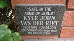 RIET Kyle John, van der 1993-2011