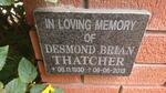 THATCHER Desmond Brian 1930-2013