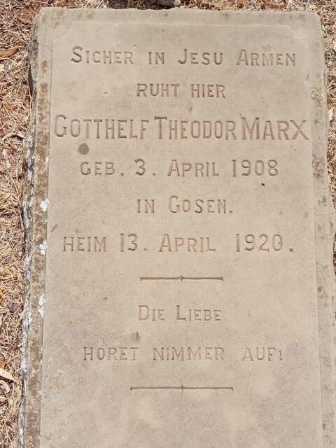 MARX Gotthelf Theodor 1908-1920