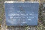 HARRIS Charlotte Amelia nee PARKER 1876-1973
