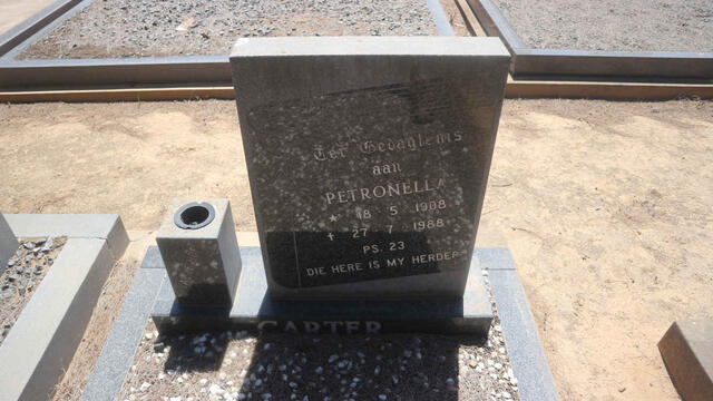 CARTER Petronella 1908-1988