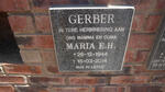 GERBER Maria E.H. 1944-2014