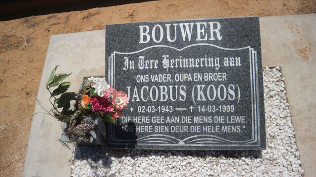 BOUWER Jacobus 1943-1999