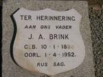BRINK J.A. 1898-1951