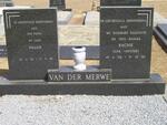 MERWE Willem, van der 1924-2004 & Rachie VERSTER 1926-1983
