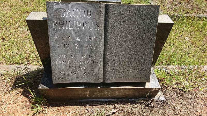 MARE Jacob Philippus 1917-1977