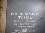 TOSSEL Philip Simeon 1940-2003