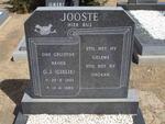 JOOSTE G.J. 1933-1989