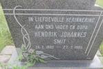 SMIT Hendrik Johannes 1882-1965