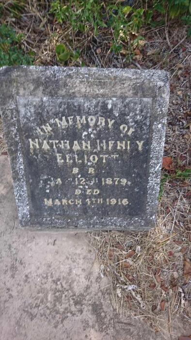 ELLIOTT Nathan Henry 1879-1916