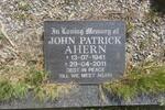 AHERN John Patrick 1941-2011