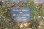 SAMUEL Julius 1923-2016 