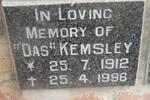 KEMSLEY Das 1912-1996